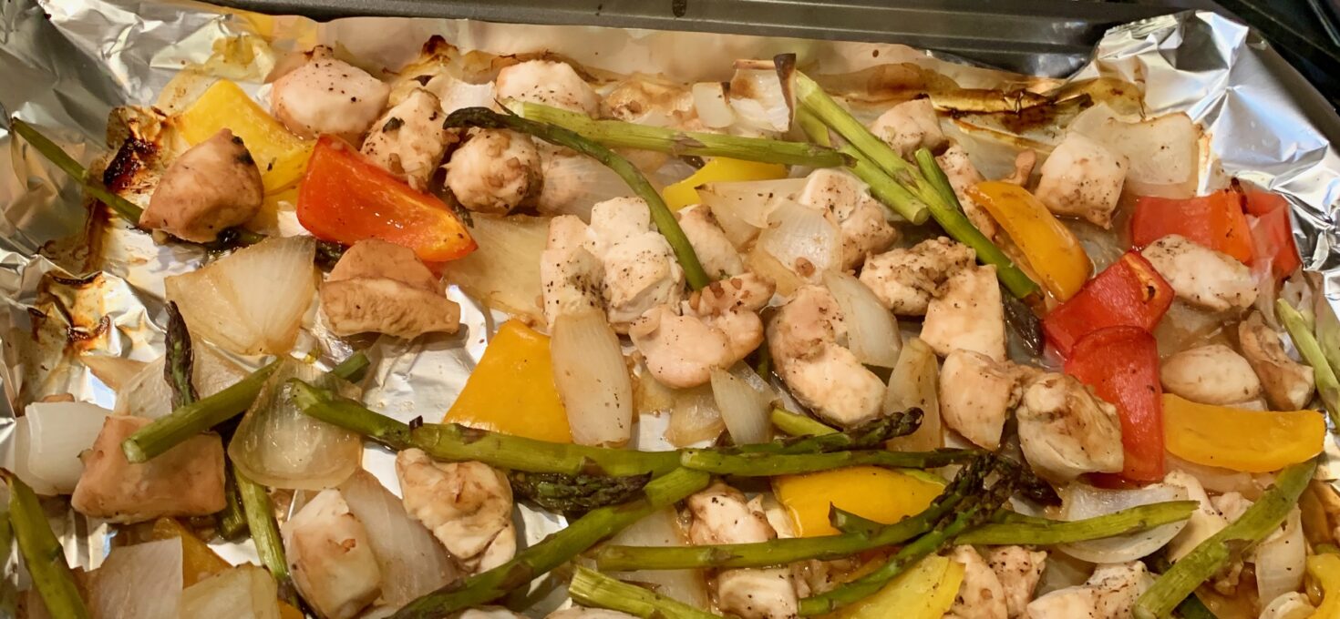 Sheetpan Balsamic Chicken and Vegetables