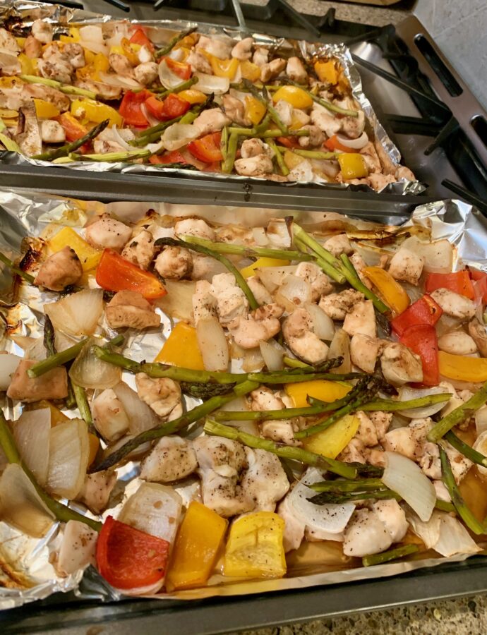 Sheetpan Balsamic Chicken and Vegetables