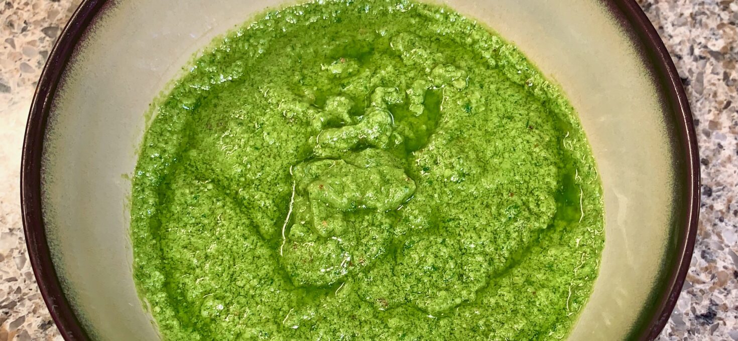 Homemade Fresh Basil Pesto