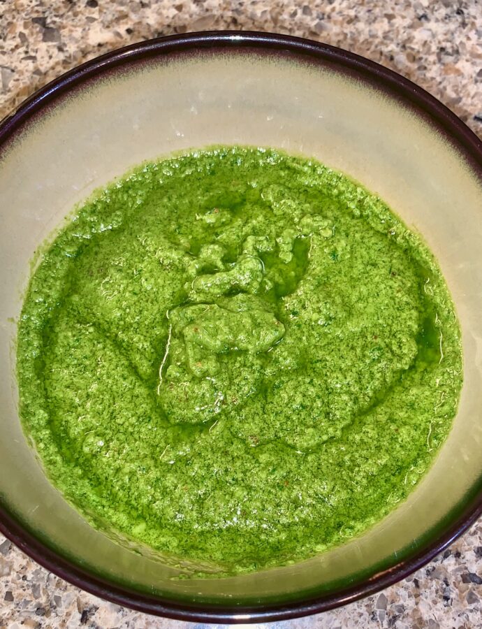 Homemade Fresh Basil Pesto