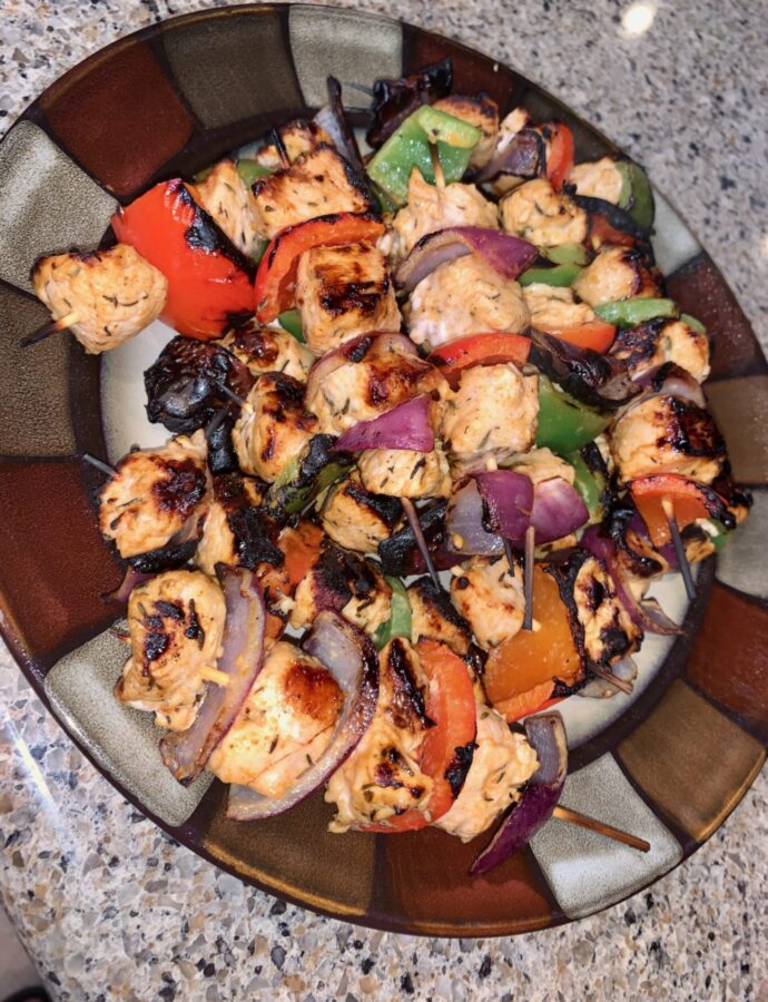 Mediterranean Grilled Chicken Skewers