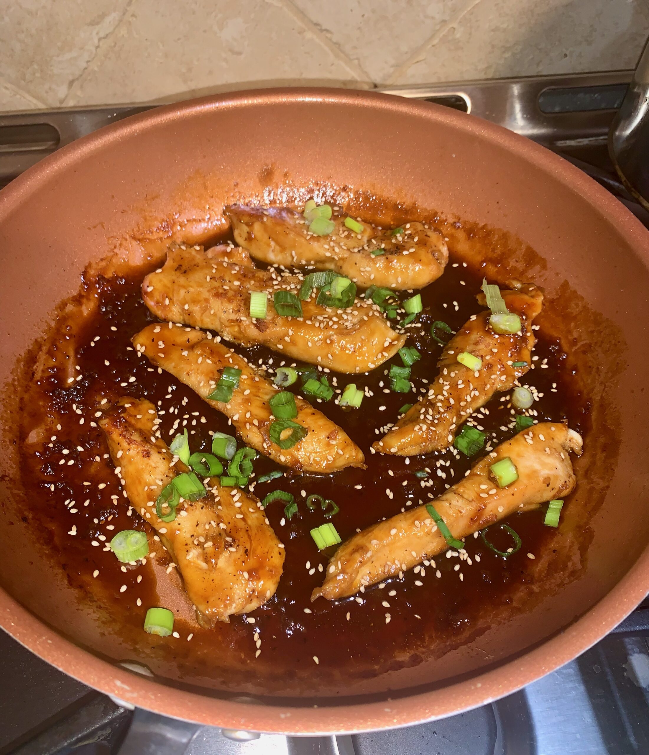 Honey Sriracha Garlic Chicken