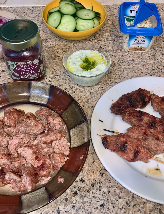 Ground Beef and Lamb Kabobs